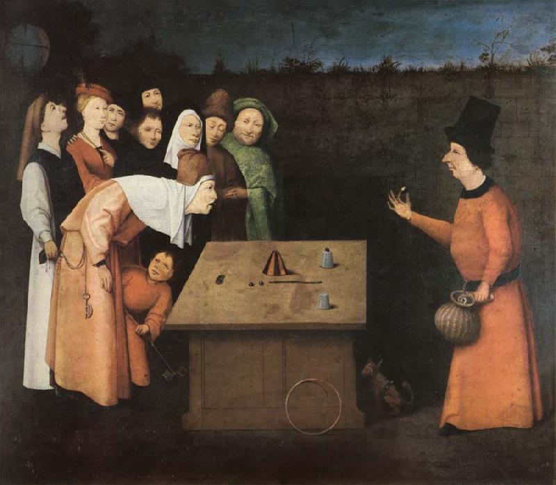 Hieronymus Bosch Taskspelaren oil painting image